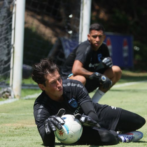 Nicholas Hagen durante un entrenamiento