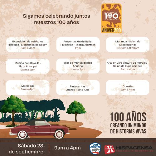 La Celebración de 100 años del Zoológico La Aurora