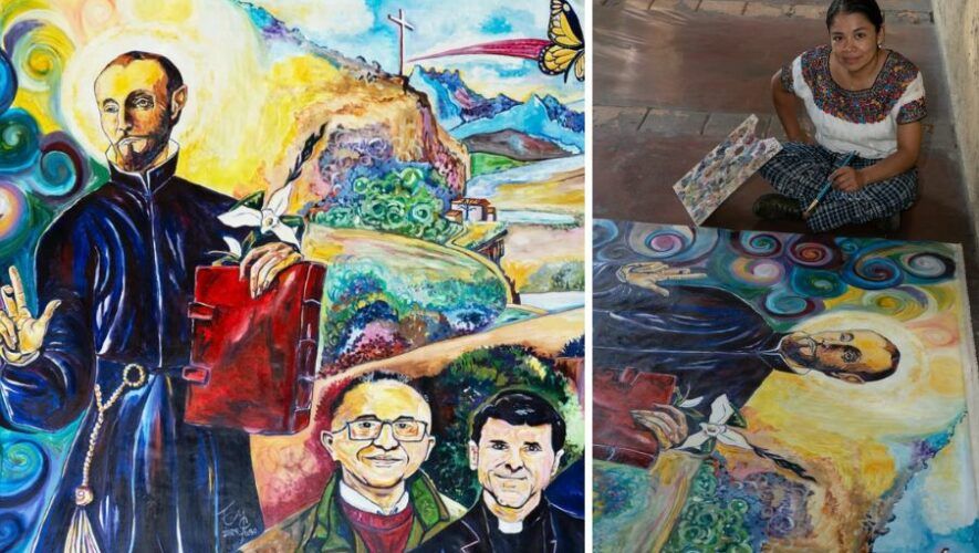Artista Evelyn Moran Cojoc llevó su obra al Vaticano