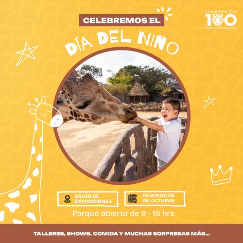 Celebración del Día del Niño en el Zoológico La Aurora