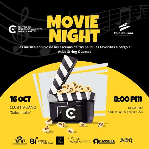 Cine con música en vivo de Querido Arte