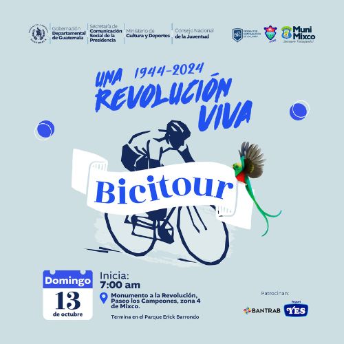El Bicitour «Revolución Viva» en Guatemala