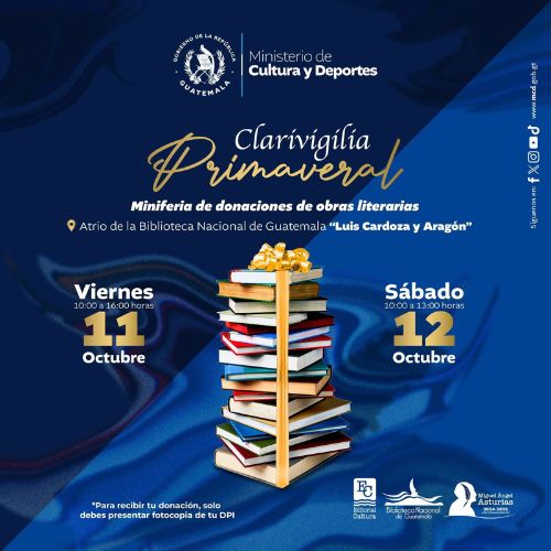 La Miniferia de donaciones de obras literarias en Guatemala