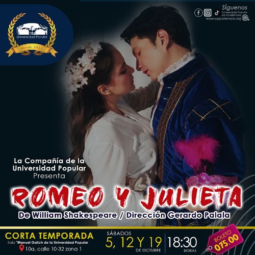 Obra Romeo y Julieta en Guatemala