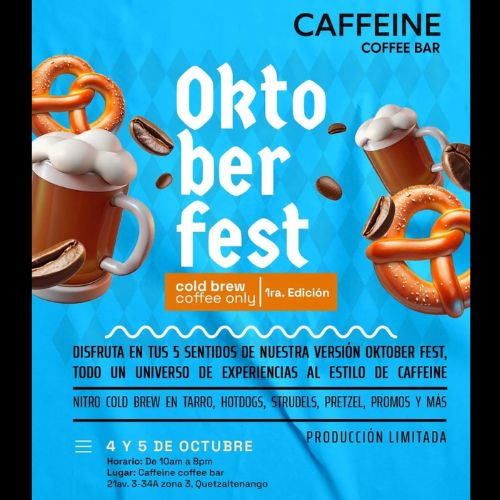 Oktoberfest 2024 en Caffeine Coffee Bar, una experiencia única