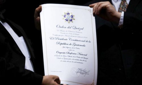 Orquesta Sinfónica Nacional de Guatemala recibió la Orden del Quetzal