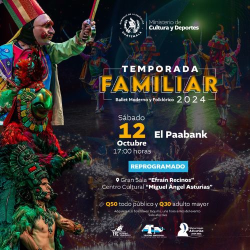 Presentación Temporada familiar 2024 del Ballet Moderno y Folklórico de Guatemala