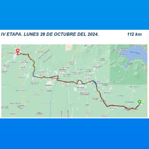 Mapa etapa 4 Vuelta a Guatemala