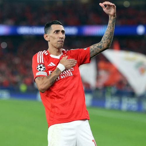 Ángel di María con el Benfica