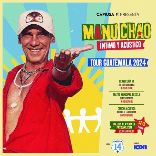 Serie de Conciertos 2024 de Manu Chao en Guatemala