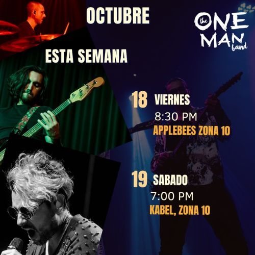 The One Man Band en concierto en Guatemala 2024