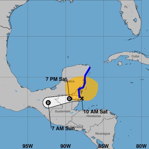 Horarios tormenta Nadine en Guatemala