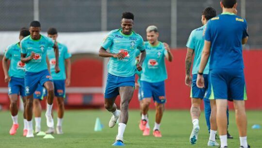 Entrenamiento selección de brasil