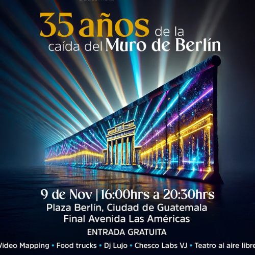 El Mapping por la caída del Muro de Berlín en Guatemala 2024