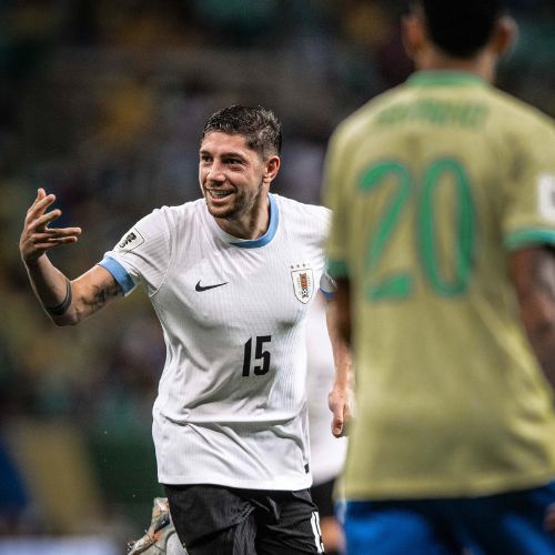 Federico Valverde celebrando