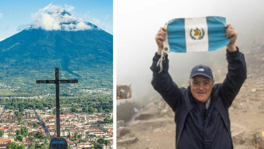 Jaime Viñals en el Volcán de Agua