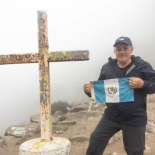 Jaime Viñals en el Volcán de Agua