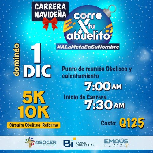 La Carrera «Corre por tu abuelito 2024» en Guatemala