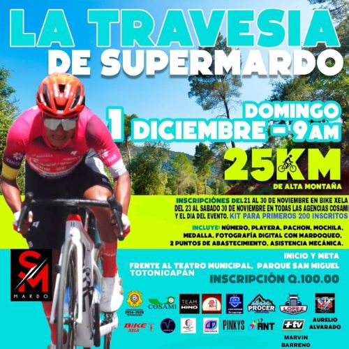 La Travesía de ciclismo 2024 «Súper Mardo» en Totonicapán