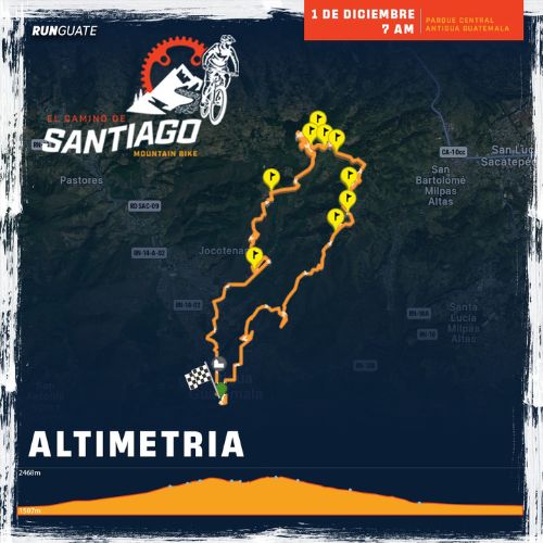 La carrera «Camino de Santiago MTB» en Antigua Guatemala 2024
