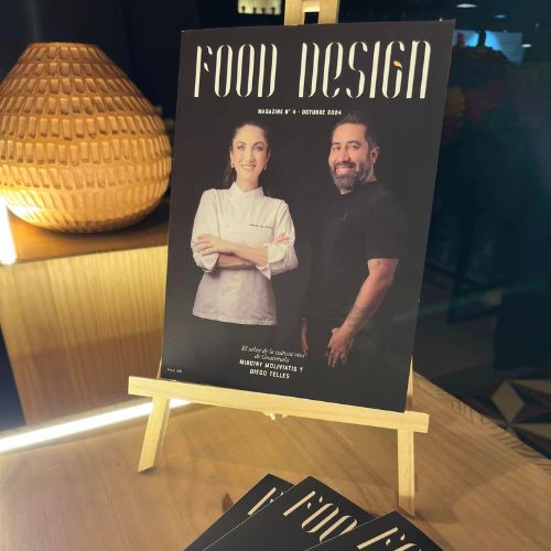 Mirciny Moliviatis y Diego Telles portada Food Design Magazine de Madrid