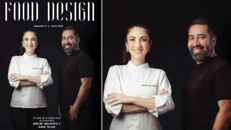 Mirciny Moliviatis y Diego Telles portada de la revista Food Design de Madrid