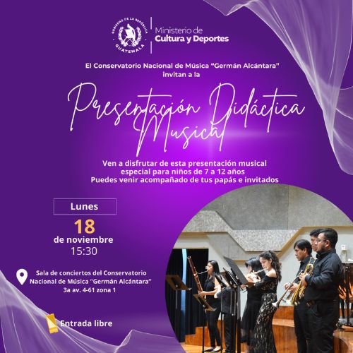 Presentación musical para niños en Guatemala 2024