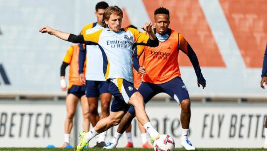 Entrenamiento Real Madrid
