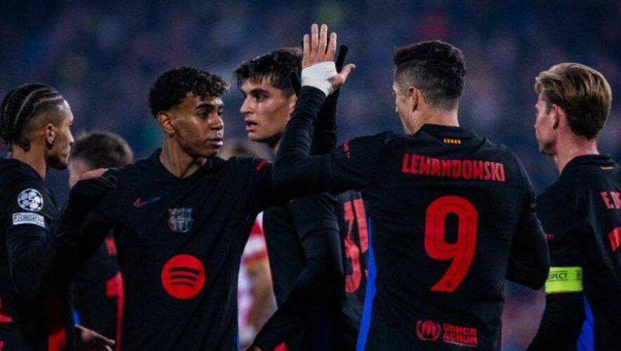jugadores del Barcelona