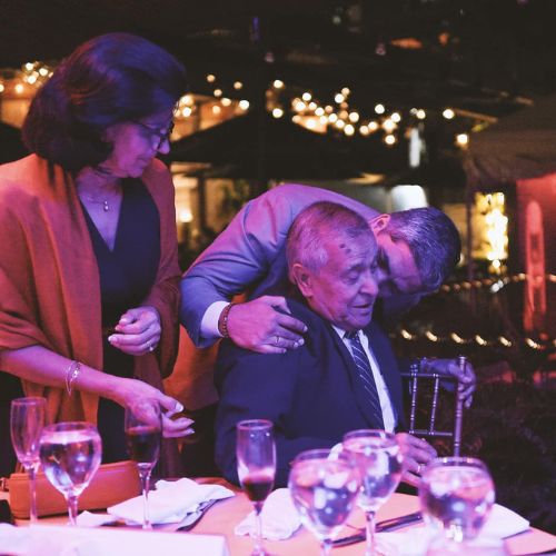 Armando Melgar con su hijo Pablo
