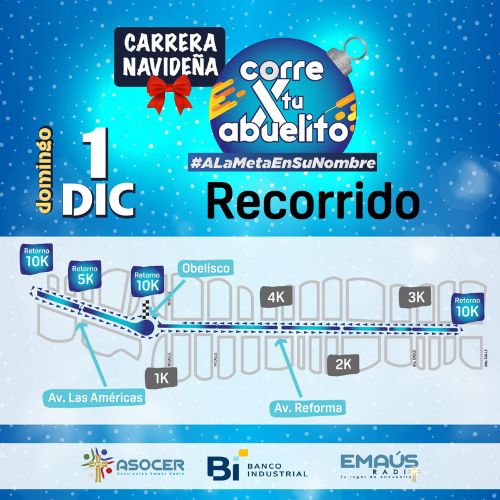 Una Carrera «Corre por tu abuelito 2024» en Guatemala