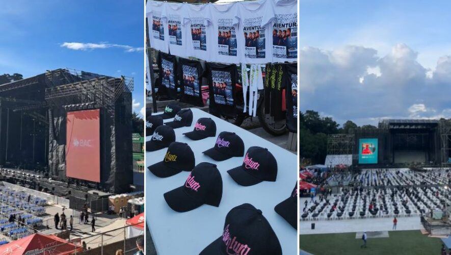 ambiente previo en concierto de aventura en guatemala 2024