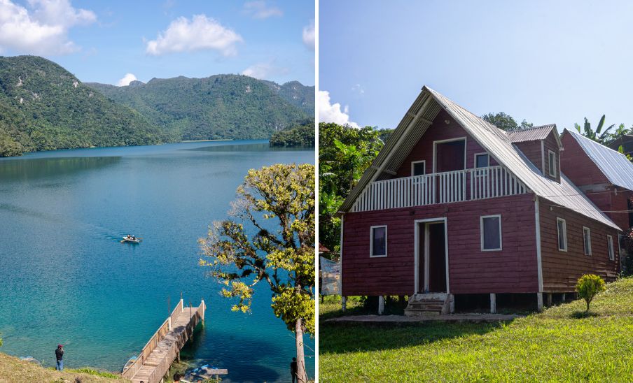 La cabaña en la Laguna Brava para hospedarse en Huehuetenango
