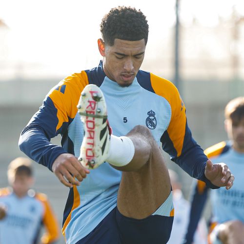 Jude Bellingham en entrenamiento con el Madrid