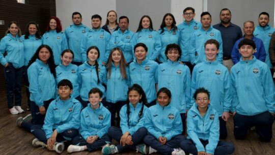 Equipo juvenil de ráquetbol