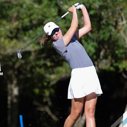 Valeria Mendizábal de golf