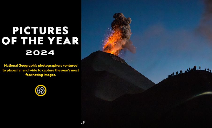 Foto del volcán de Fuego elegida como una de las mejores del 2024 por National Geographic