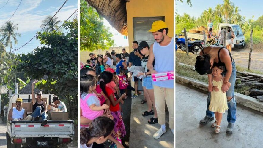 Hijos de Ricardo Arjona llenaron de alegría la Navidad de niños guatemaltecos