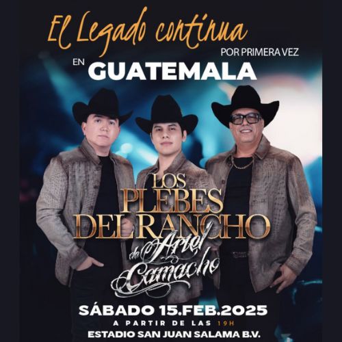 Los Plebes del Rancho en concierto 2025 en Salamá en Guatemala