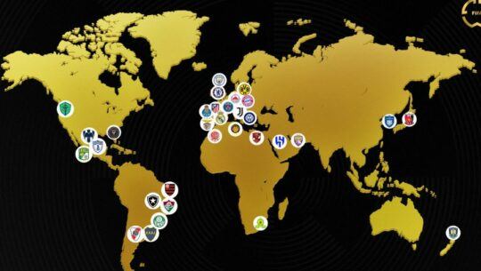 Mapamundi del Mundial de Clubes 2025