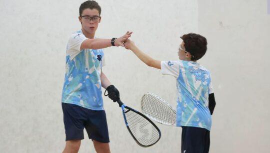 Estuardo y Nicolás Wer de ráquetbol