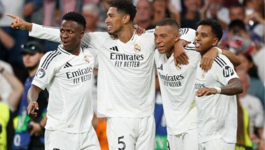 Real Madrid celebrando