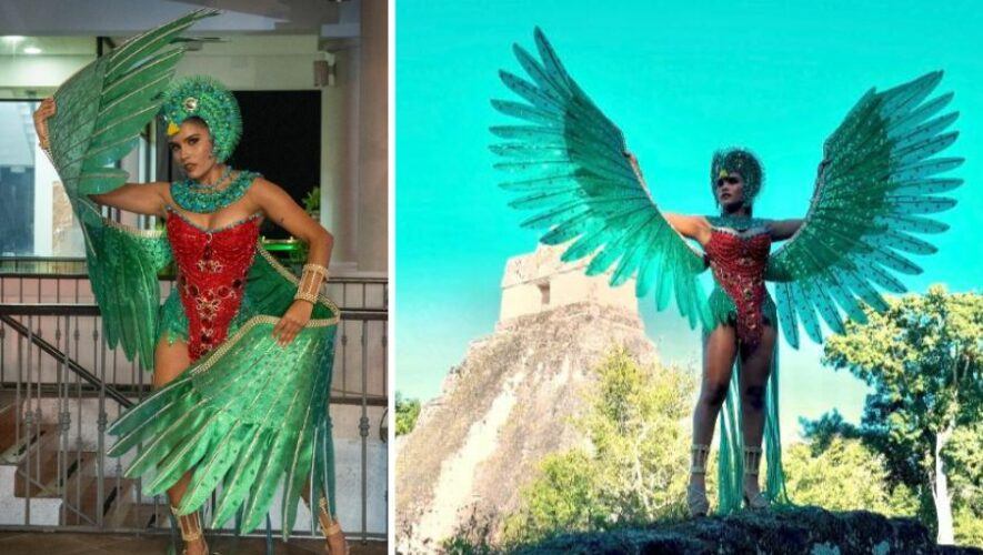 Traje nacional de Zoochiel Dubón en Miss Latinoamérica 2024