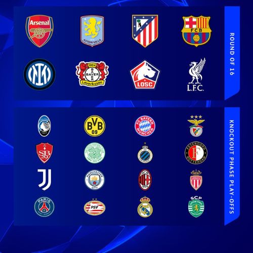 Logos equipos clasificados a siguiente ronda