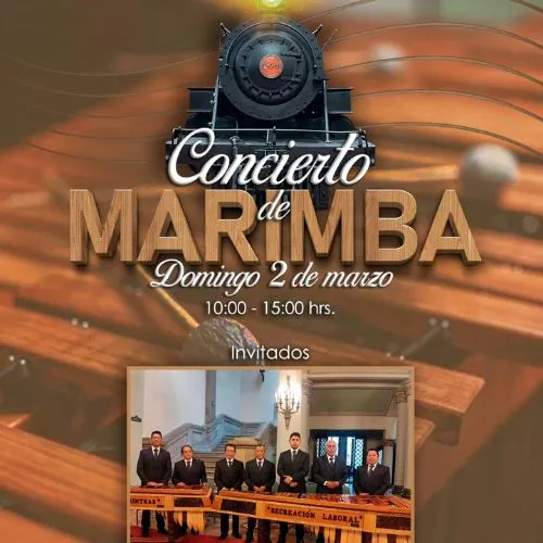 El Concierto de marimba 2025 en Museo del Ferrocarril