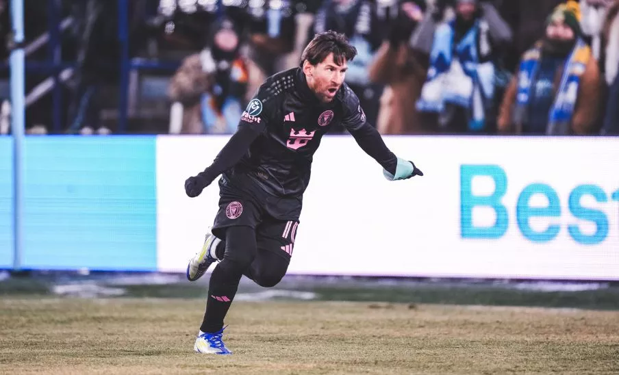 Leo Messi celebrando