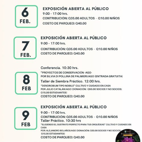 La Exposición Nacional de Orquídeas 2025 en Guatemala