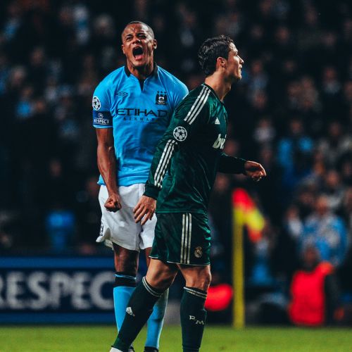 Jugada entre City y Real