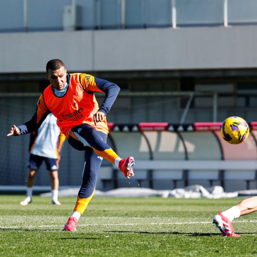 Kylian Mbatppé en entrenamiento
