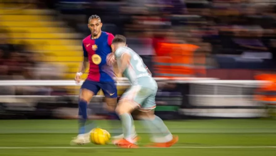 Raphina contra el Atlético de Madrid